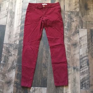 Maroon Skinny Jeans